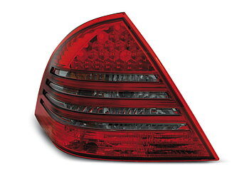 MERCEDES C-CLASS W203 SEDAN 00-04 RED SMOKE LED TAILLIGHTS