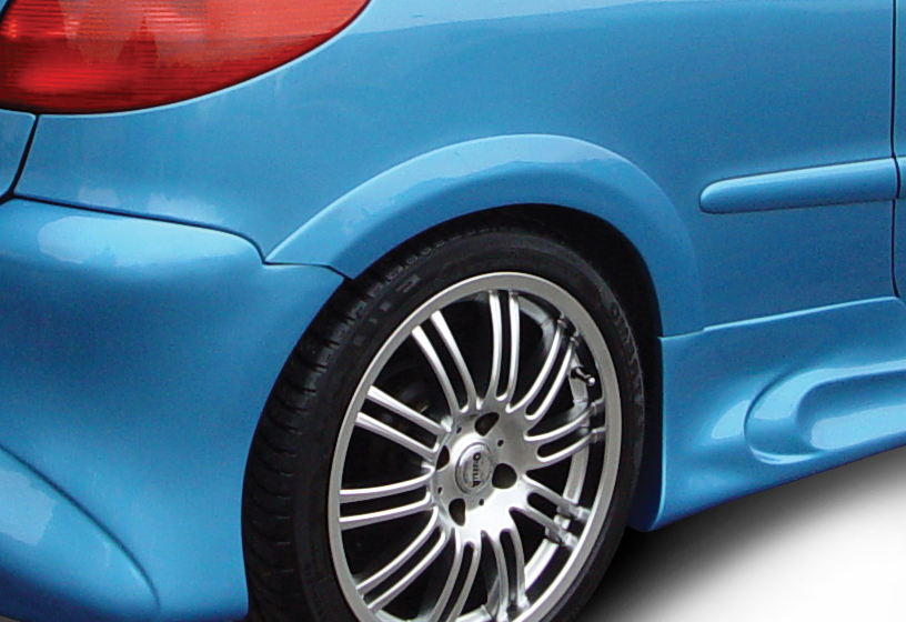 PEUGEOT 206 3/5D RAZOR FENDER FLARE REAR R