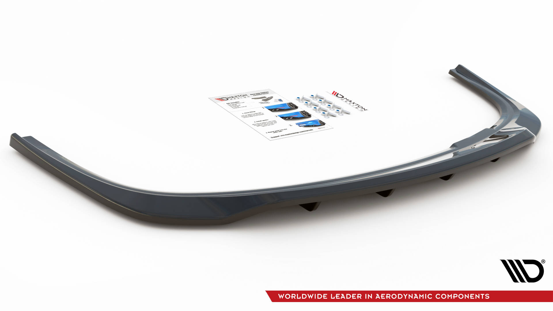 Central Rear Splitter (Vertical Bars) Skoda Fabia Estate Mk3 - 4