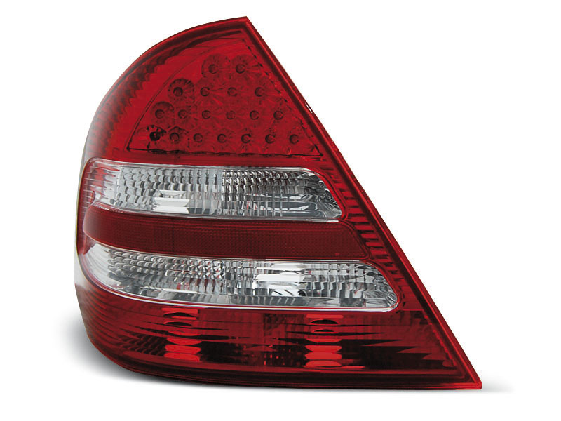 MERCEDES C-CLASS W203 SEDAN 04-07 RED WHITE LED TAILLIGHTS