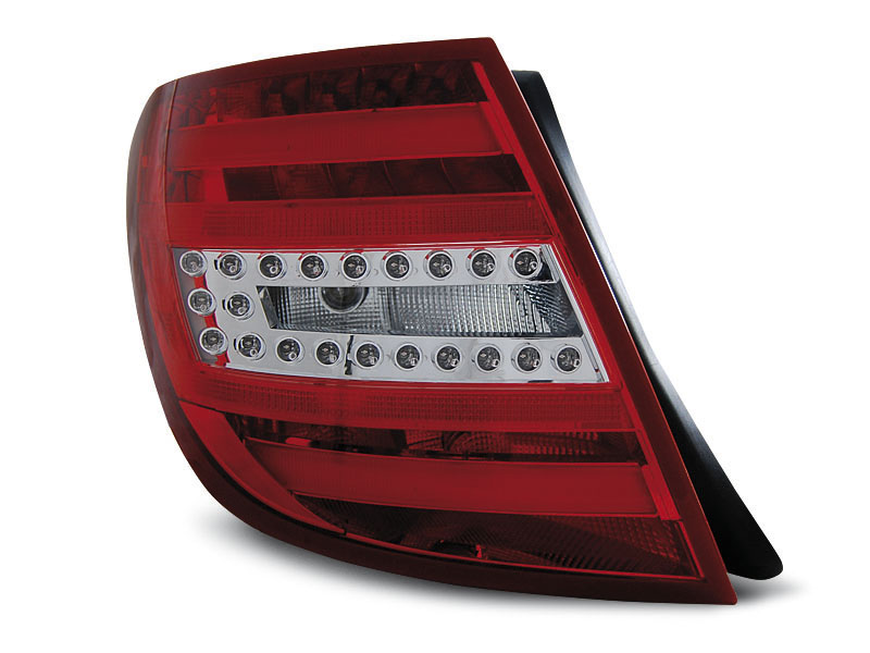 MERCEDES C-CLASS W204 KOMBI 07-10 RED WHITE LED TAILLIGHTS BAR
