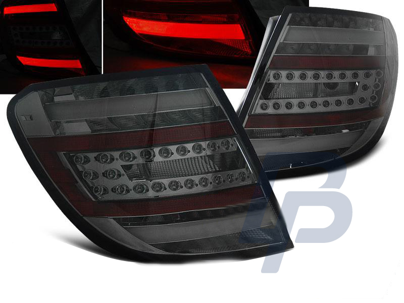 MERCEDES C-CLASS W204 KOMBI 07-10 RED WHITE LED TAILLIGHTS BAR - 2