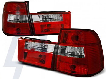 TAILLIGHTS BMW E34 91-96 TOURING RED WHITE
