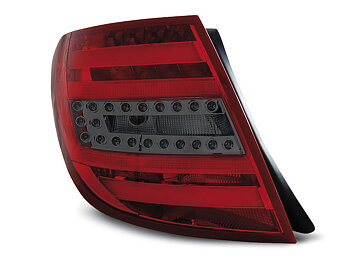 MERCEDES C-CLASS W204 KOMBI 07-10 RED SMOKE LED TAILLIGHTS BAR
