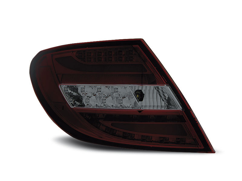 MERCEDES C-CLASS W204 SEDAN 07-10 RED SMOKE LED TAILLIGHTS BAR