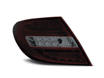 MERCEDES C-CLASS W204 SEDAN 07-10 RED SMOKE LED TAILLIGHTS BAR