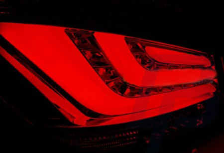 LED TAILLIGHTS BMW E60 07.03-02.07 BLACK LED BAR - 2