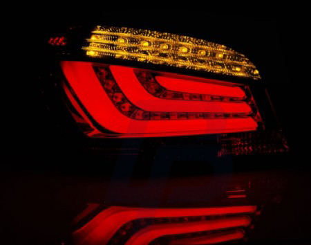 LED TAILLIGHTS BMW E60 07.03-02.07 BLACK LED BAR - 4