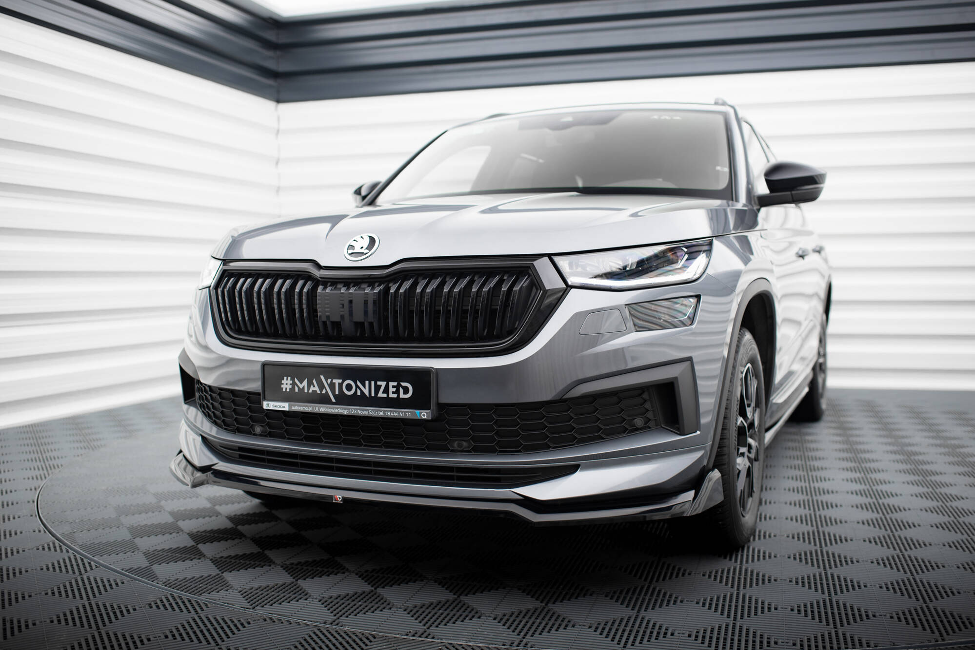 Front Splitter V.2 Skoda Kodiaq Sportline Mk1 Facelift - 2
