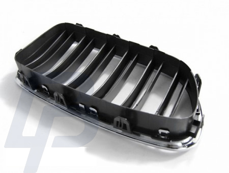 GRILLS BMW F10 / F11 10-16 M5 LOOK CHROME BLACK - 4