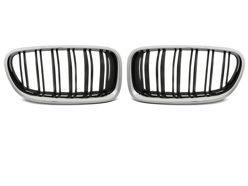 GRILLS BMW F10 / F11 10-16 M5 LOOK CHROME BLACK
