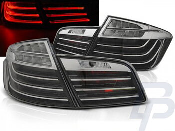 LED TAILLIGHTS BMW F10 10-07.13 BLACK CHROME LED BAR LCI LOOK