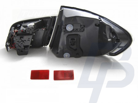 LED TAILLIGHTS BMW F10 10-07.13 BLACK CHROME LED BAR LCI LOOK - 4