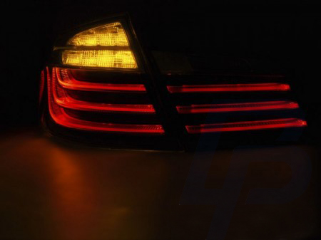 LED TAILLIGHTS BMW F10 10-07.13 BLACK CHROME LED BAR LCI LOOK - 3