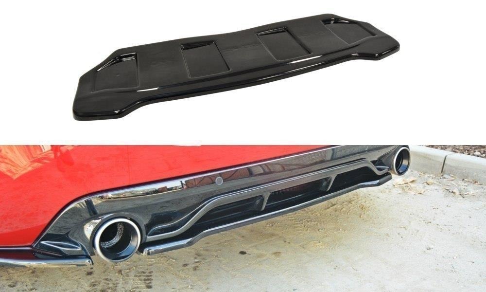 CENTRAL REAR SPLITTER PEUGEOT 308 II GTI (WITHOUT VERTICAL BARS)