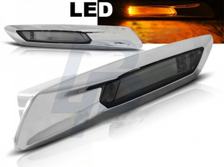 SIDE DIRECTION BMW F10/F11 10-13 SILVER SMOKE