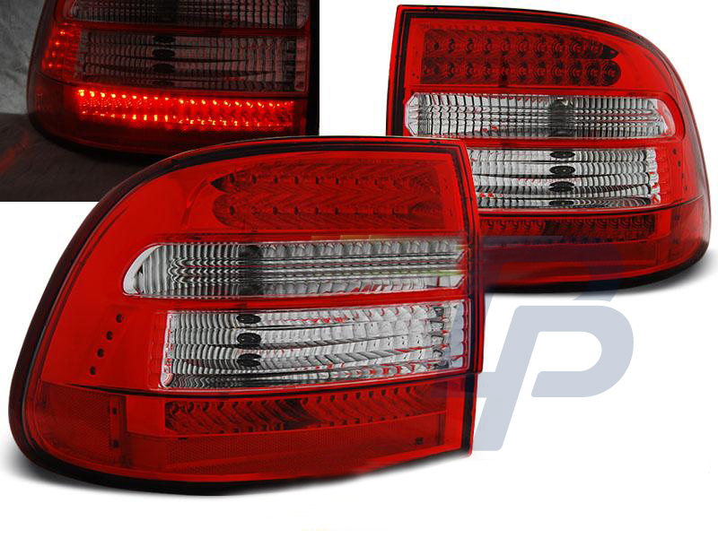 PORSCHE CAYENNE 02-06 RED WHITE LED TAILLIGHTS - 4