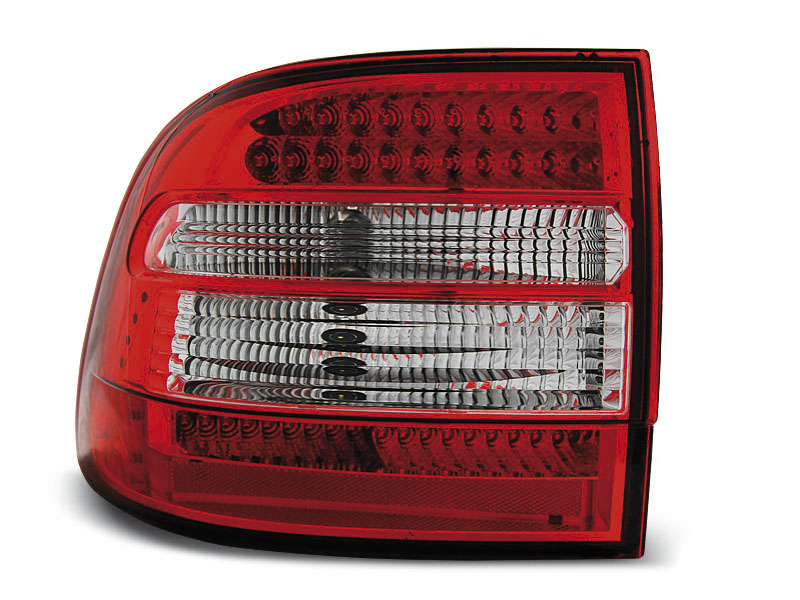 PORSCHE CAYENNE 02-06 RED WHITE LED TAILLIGHTS