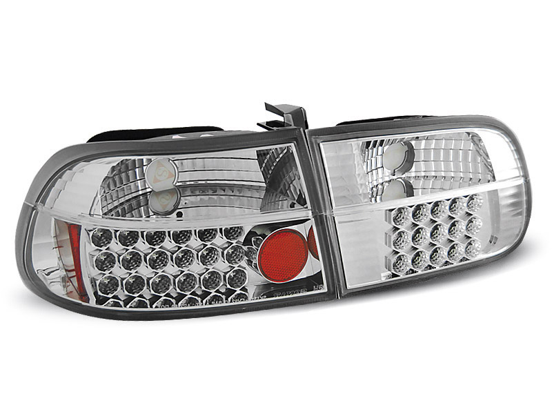 HONDA CIVIC 09.91-08.95 2D/4D CHROME LED TAILLIGHTS