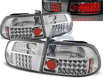 HONDA CIVIC 09.91-08.95 2D/4D CHROME LED TAILLIGHTS