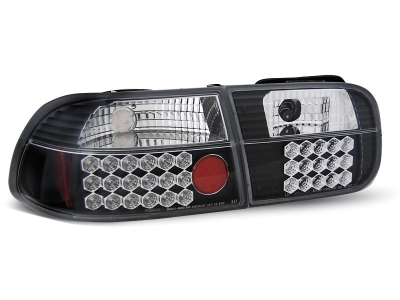 HONDA CIVIC 09.91-08.95 2D/4D BLACK LED TAILLIGHTS