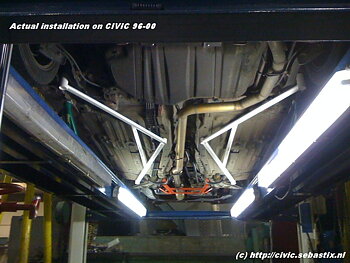 HONDA CIVIC 96-00 ULTRARACING 2X 3-POINT FLOOR BARS