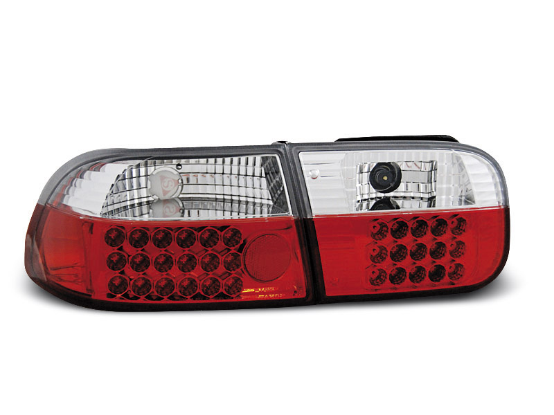 HONDA CIVIC 09.91-08.95 3D RED WHITE LED TAILLIGHTS