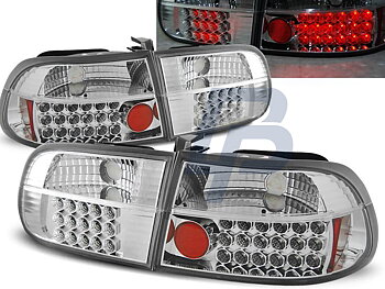 HONDA CIVIC 09.91-08.95 3D CHROME LED TAILLIGHTS