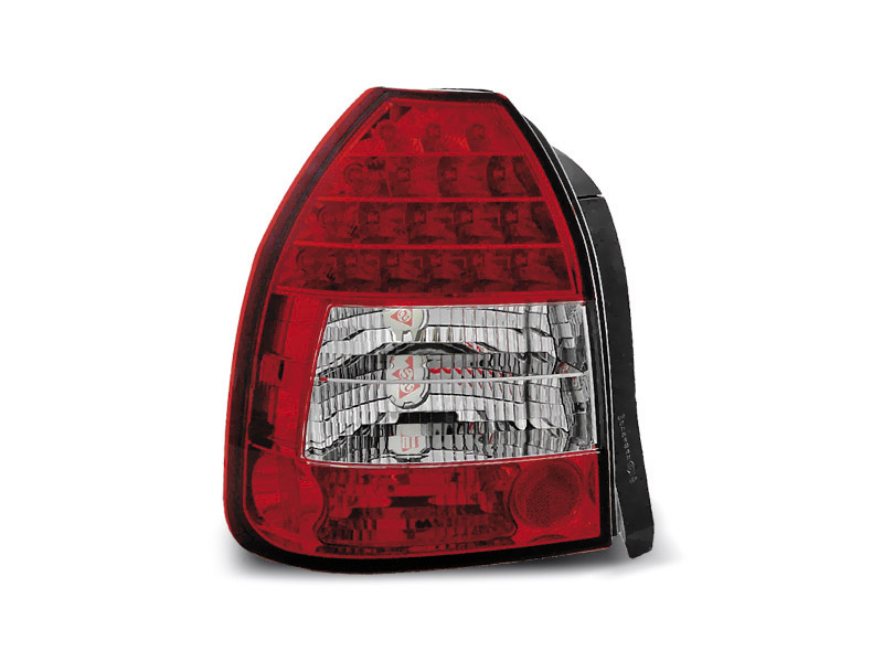 HONDA CIVIC 09.95-02.01 3D RED WHITE LED TAILLIGHTS