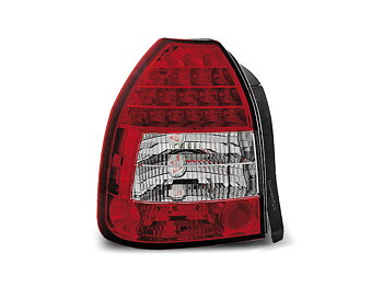 HONDA CIVIC 09.95-02.01 3D RED WHITE LED TAILLIGHTS