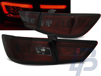 RENAULT CLIO IV 13- HATCHBACK LED TAILLIGHTS BAR RED WHITE