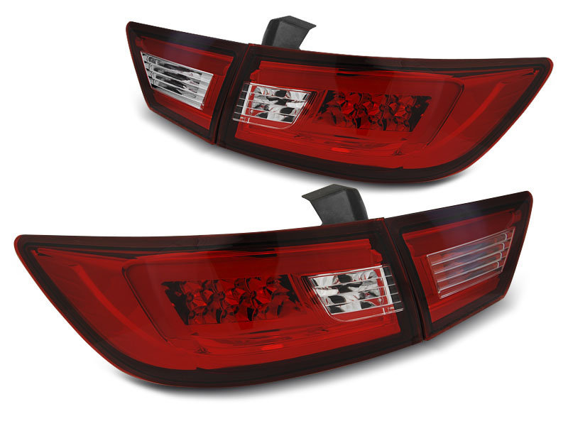 RENAULT CLIO IV 13- HATCHBACK LED TAILLIGHTS BAR RED WHITE