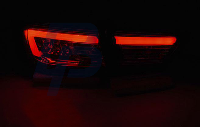 RENAULT CLIO IV 13- HATCHBACK LED TAILLIGHTS BAR RED WHITE - 3