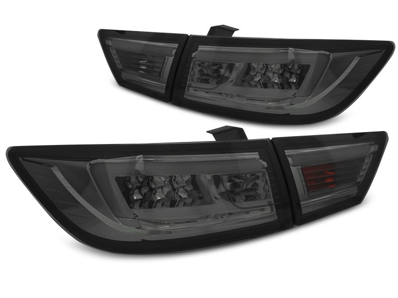 RENAULT CLIO IV 13- HATCHBACK LED TAILLIGHTS BAR SMOKE