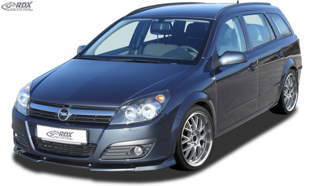 FRONT SPOILER VARIO-X OPEL ASTRA H 4/5-DOORS FRONT LIP SPLITTER - 2