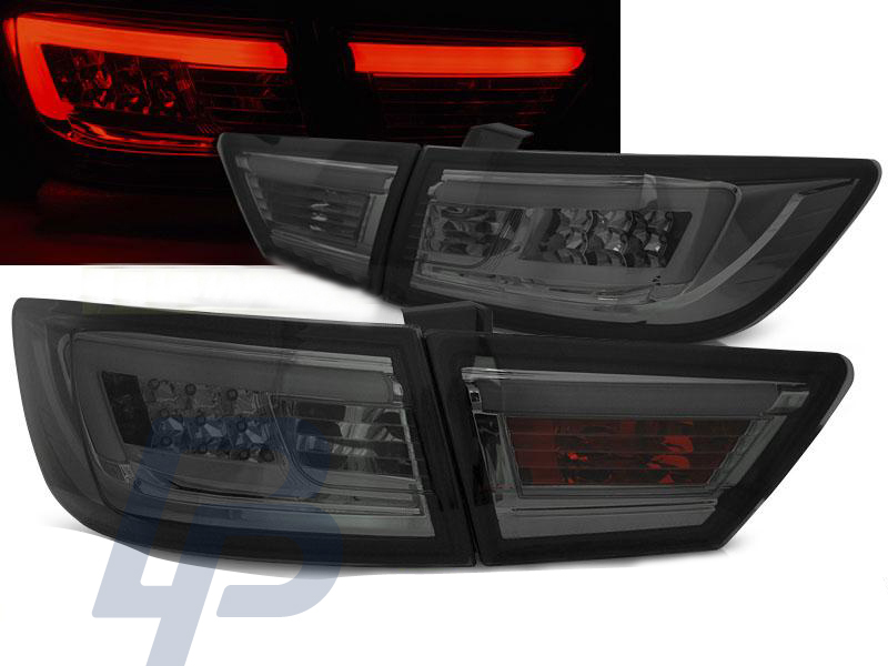 RENAULT CLIO IV 13- HATCHBACK LED TAILLIGHTS BAR RED SMOKE - 2