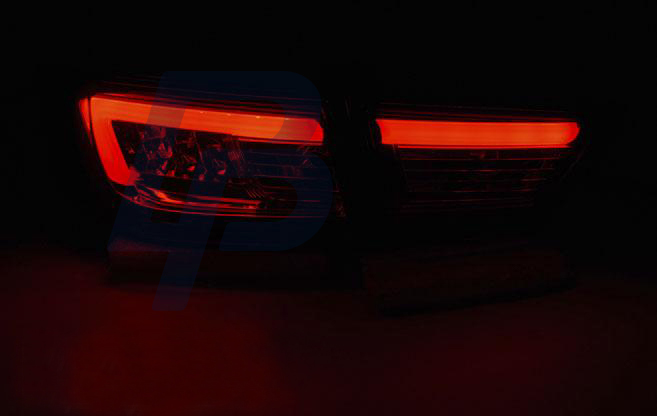 RENAULT CLIO IV 13- HATCHBACK LED TAILLIGHTS BAR RED SMOKE - 3