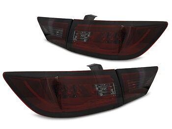 RENAULT CLIO IV 13- HATCHBACK LED TAILLIGHTS BAR RED SMOKE
