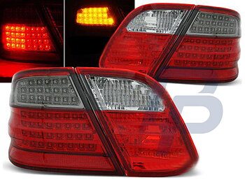 MERCEDES CLK W208 03.97-04.02 RED SMOKE LED TAILLIGHTS