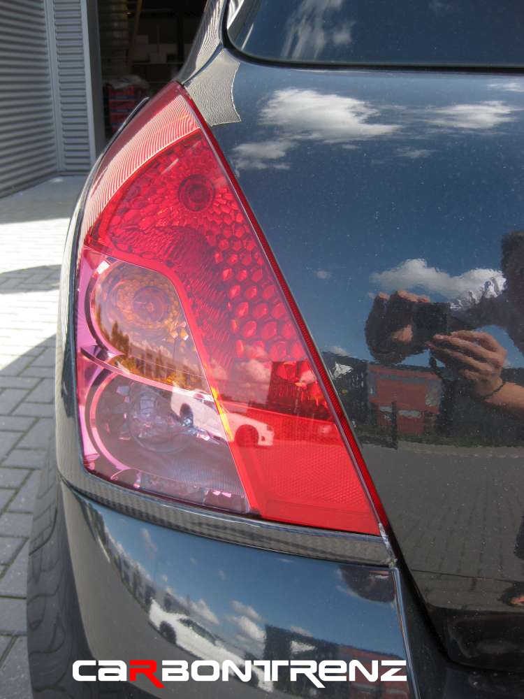 SUZUKI SWIFT 05-09 CARBONTRENZ REAL CARBON TAILLIGHT COVERS - 3