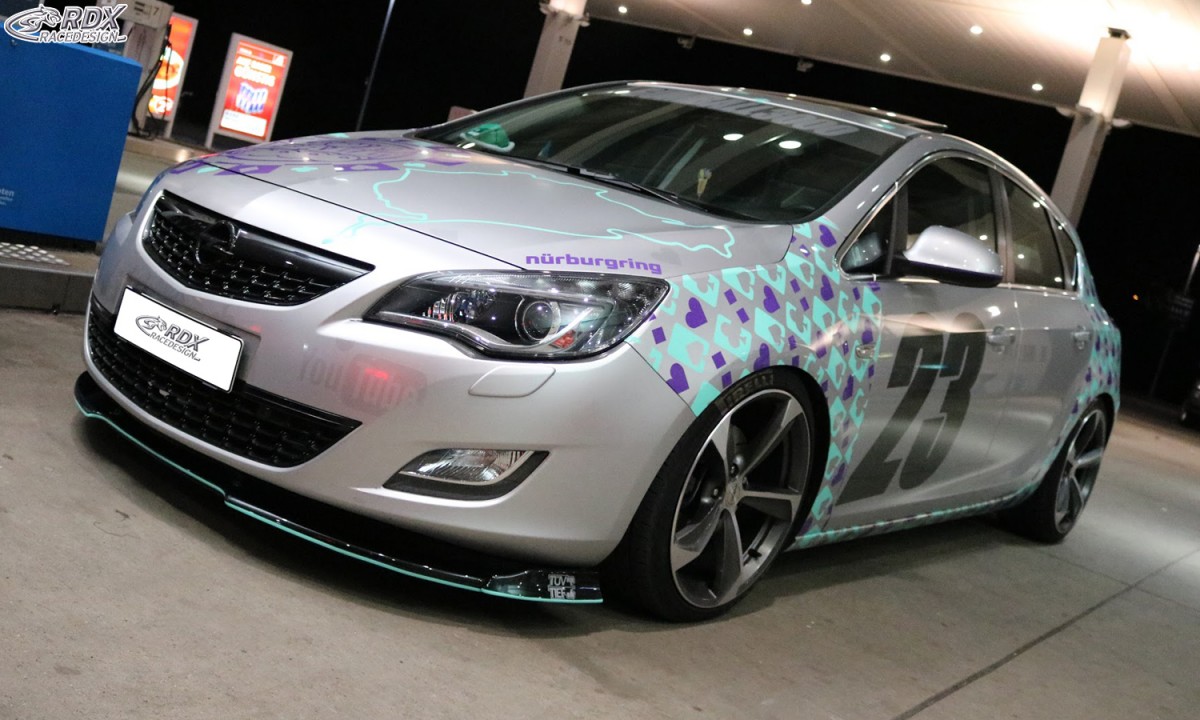 FRONT SPOILER VARIO-X OPEL ASTRA J -2012 FRONT LIP SPLITTER - 3