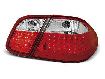 MERCEDES W208 CLK 03.97-04.02 RED WHITE LED TAILLIGHTS