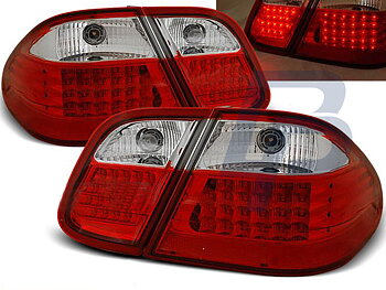 MERCEDES W208 CLK 03.97-04.02 RED WHITE LED TAILLIGHTS