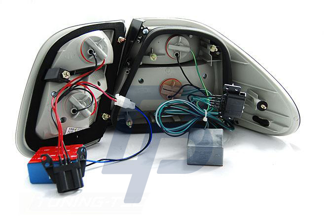 MERCEDES W208 CLK 03.97-04.02 SMOKE LED TAILLIGHTS - 2