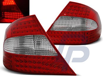 MERCEDES CLK W209 03-10 RED WHITE LED TAILLIGHTS