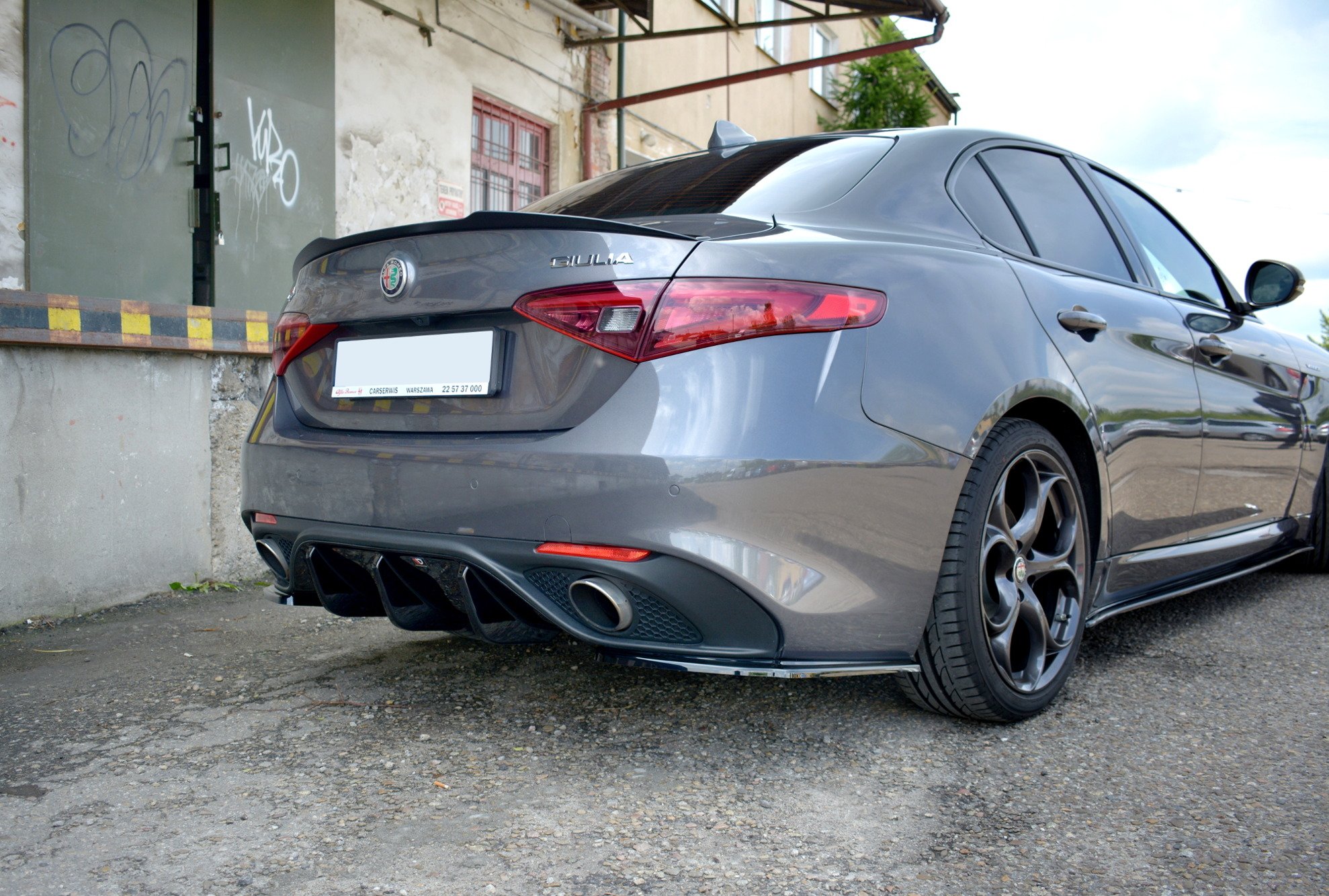 Rear Diffuser Alfa Romeo Giulia Veloce (2015-2019) - 2