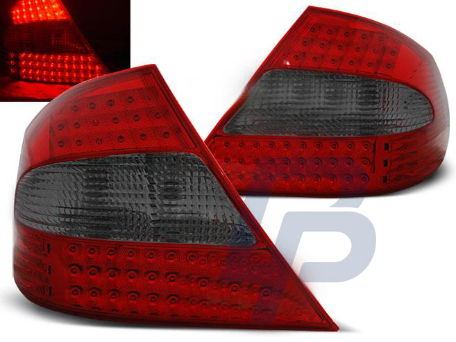 MERCEDES CLK W209 03-10 RED SMOKE LED TAILLIGHTS - 2