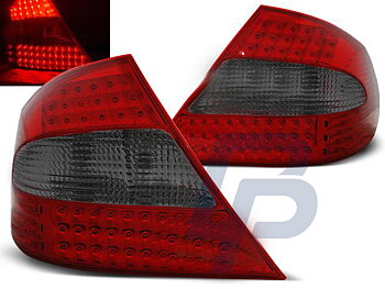 MERCEDES CLK W209 03-10 RED SMOKE LED TAILLIGHTS