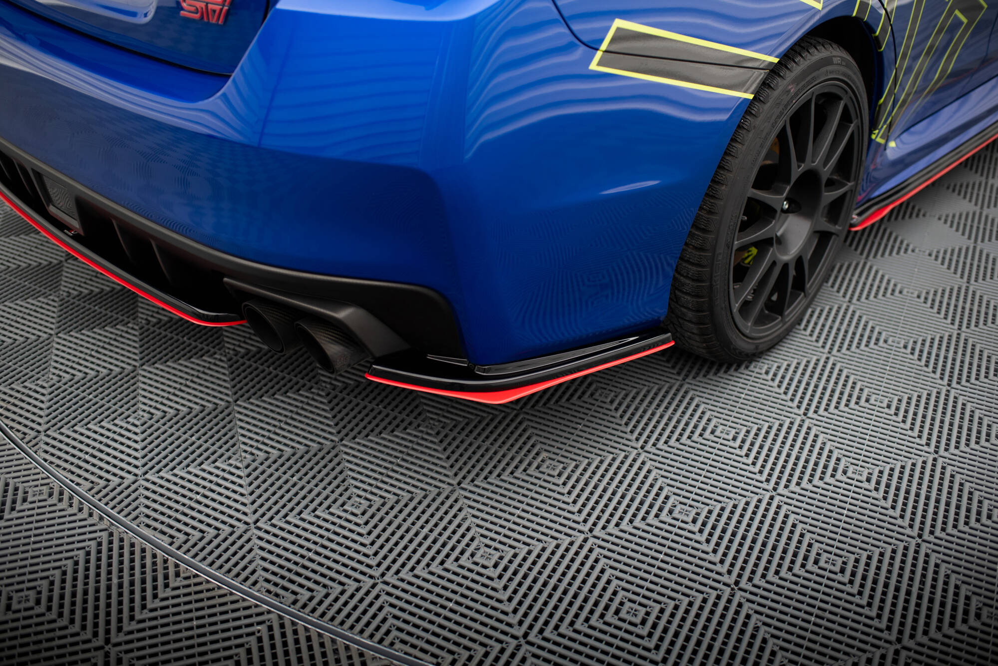 Rear Side Splitters V.2 Subaru WRX STI - 3
