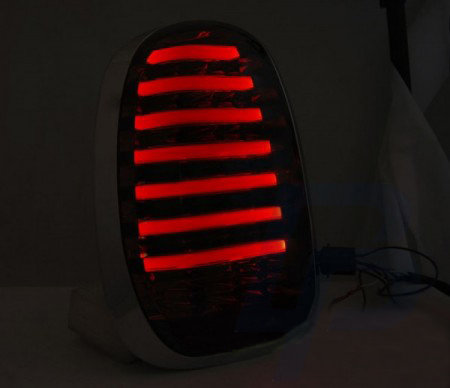LED TAILLIGHTS MINI R60 COUNTRYMAN 10-14 SMOKE LED BAR - 2